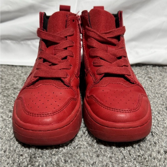 Zara Red Sneakers with High-Top Design and Zipper Size Closure Size 34 EU - Picture 2 of 10